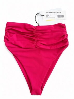 Magda Butrym Ruched One-Piece bukini bottoms high waisted ruched -msrp $220
